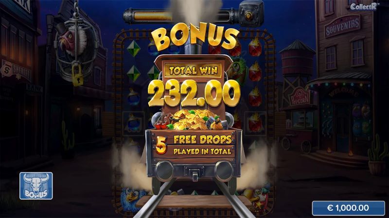 Pirots 3 bonus game win