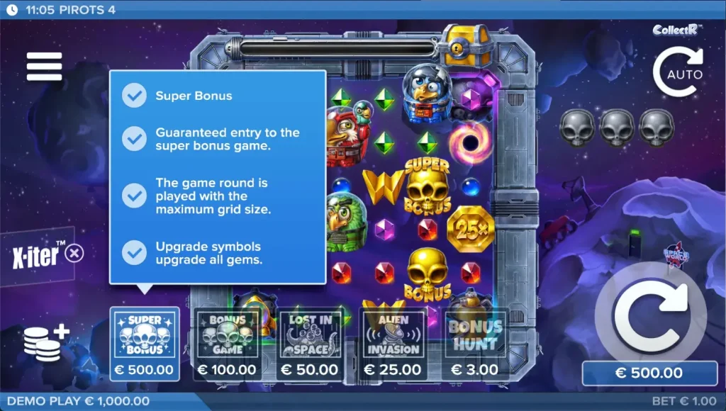 Pirots 4 bonus buy